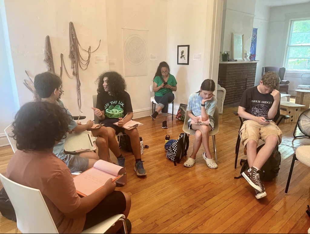 IndyKids reporters did a mini writing workshop with the NYC Climate Writers Collective at Climate Imaginarium.